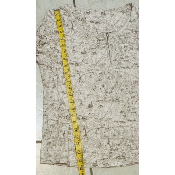 Soft Surroundings Women Size L City Of Paris Print Cardigan Art To Wear Boho - Picture 9 of 11